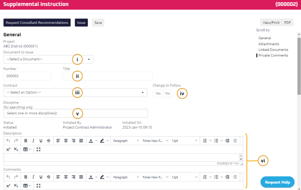 How do I issue a Supplemental Instruction (SI)? | Onware Help Center